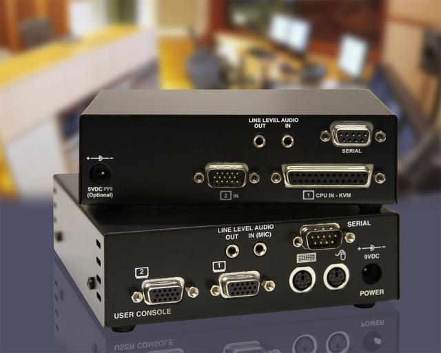 Rose Electronics CrystalView Plus CRK-1P2V dual-head VGA PS/2 KVM extender kit