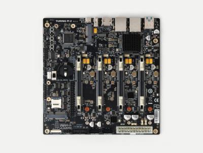 Turing Pi 2 (Mini-ITX Cluster Board/Holds Up to 4 Compute Modules/Onboard BMC/Dual 2.5GbE Uplink/Kubernetes Cluster-in-a-Box)