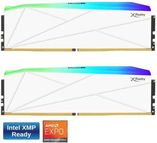 V-Color Manta XFinity RGB TMXFL1660836WWK 32GB (2x16GB) DDR5-6000 CL36 White kit