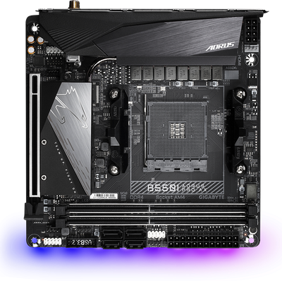 Gigabyte B550I AORUS Pro AX (AM4/AMD B550/Mini-ITX/8-Phase 90A SPS/Rear-Mounted M.2)