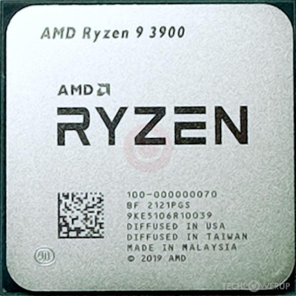 AMD Ryzen 9 3900 CPU chip