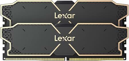 Lexar THOR OC DDR5 16GB 5600MHz CL36 desktop memory module with heatsink, black