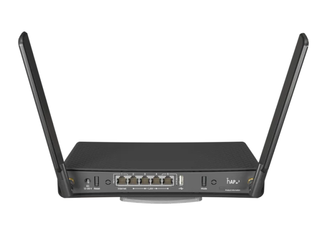 MikroTik hAP ac3 dual-band WiFi 5 router with PoE output