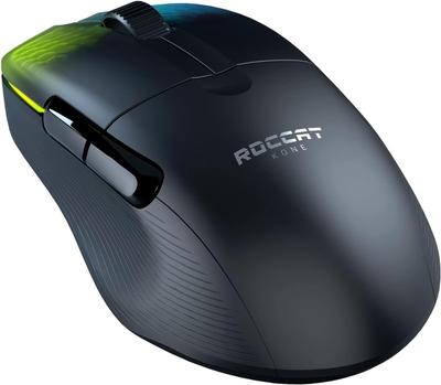 Roccat Kone Pro Air (Wireless/Right-Handed Ergonomic/75g/Owl-Eye Optical up to 19,000 DPI/1000Hz/100hr Battery/Titan Optical Switches/RGB AIMO)