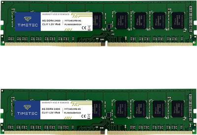 Timetec Hynix IC DDR4 ECC UDIMM 16GB (16GB DDR4-2400 ECC UDIMM/CL17/2Rx8/1.2V/288-Pin)
