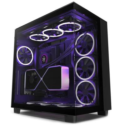 NZXT H9 Elite (Mid-Tower ATX/Dual-Chamber Wraparound Glass/3x F120 RGB Fans Included/Showcase Flagship)