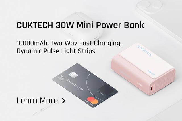 CUKTECH 30W Mini 10000mAh power bank
