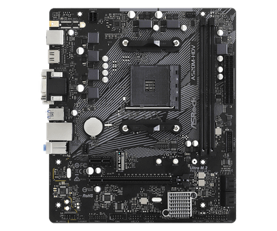 ASRock A520M-HDV (AM4/AMD A520/mATX/Budget/HDMI+DVI Display Outputs)