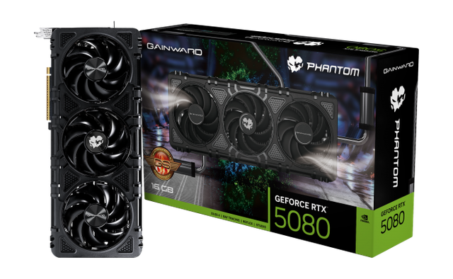 Gainward Phantom GS GeForce RTX 5080 16GB graphics card
