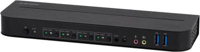 Monoprice Blackbird 4K DisplayPort 1.4 USB 3.0 4x1 KVM Switch