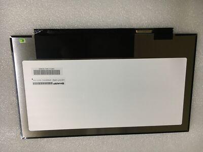 Sharp LQ133T1JW02 13.3-inch QHD laptop LCD panel, rear view showing connector and Sharp label