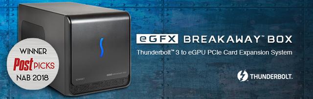 Sonnet eGFX Breakaway Box 350 Thunderbolt 3 eGPU enclosure