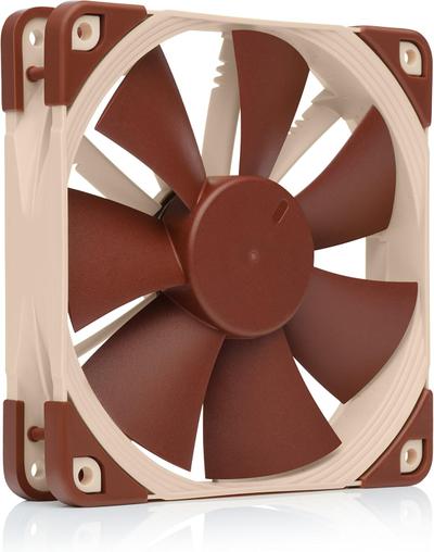 Noctua NF-F12 PWM (120mm/53.7 CFM/2.61 mmH2O Static Pressure/1500 RPM Max/22.4 dBA/SSO2 Bearing/No RGB/PWM)