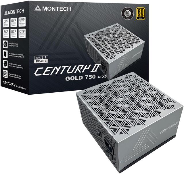 Montech Century II 750W 80+ Gold fully modular power supply