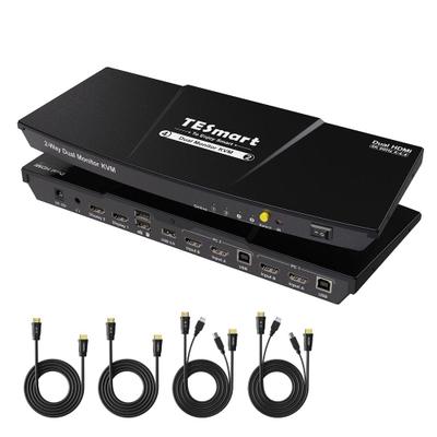 TESmart HKS202-E23 (2-Port HDMI KVM Switch / 4K@60Hz / EDID Emulation / IR Remote / $199.99)