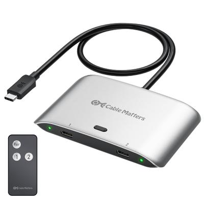 Cable Matters 201352 20Gbps USB-C Switch for 2 Computers (140W PD / 8K@30Hz or 4K@144Hz / $53.99)