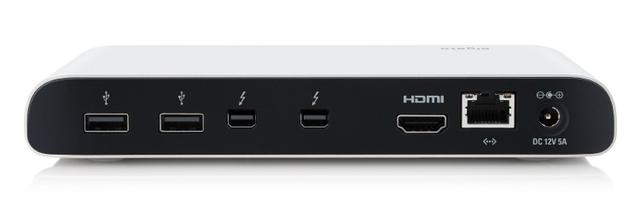Elgato Thunderbolt Dock rear port panel