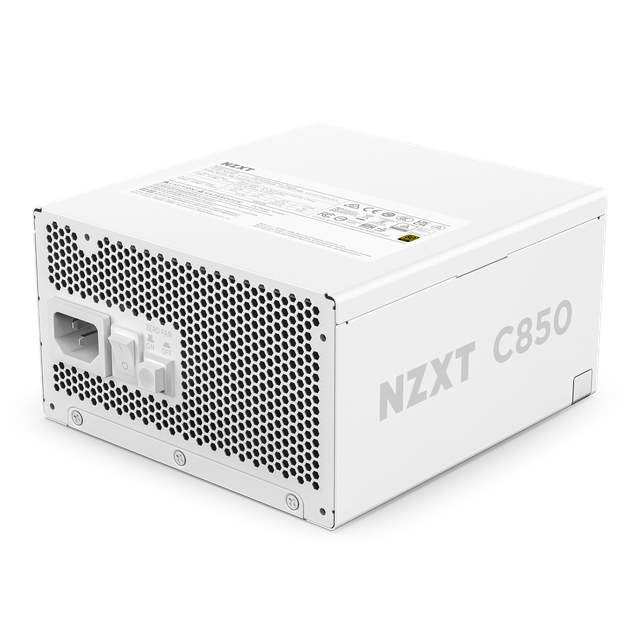 NZXT C850 Gold 850W 80+ Gold fully modular ATX power supply in white