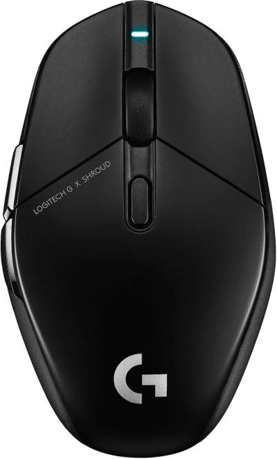 Logitech G303 Shroud Edition (Wireless/Ambidextrous/Symmetrical/62g/HERO 32K Sensor up to 32,000 DPI/1000Hz/150hr Battery/Hybrid Mechanical Switches)