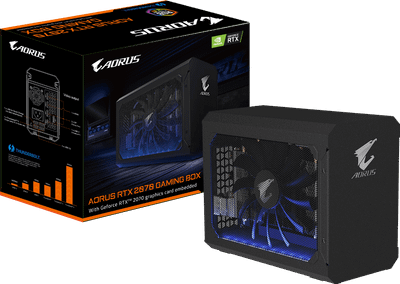 GIGABYTE AORUS RTX 2070 Gaming Box (GV-N2070IXEB-8GC) (Pre-Installed GeForce RTX 2070 8GB / Thunderbolt 3 / Compact All-in-One / Plug-and-Play)