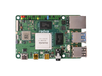 Radxa ROCK Pi 4C Plus (Single-Board Computer/Rockchip RK3399/Hexa-Core Cortex-A72+A53/4GB LPDDR4/M.2 NVMe and Dual Display)