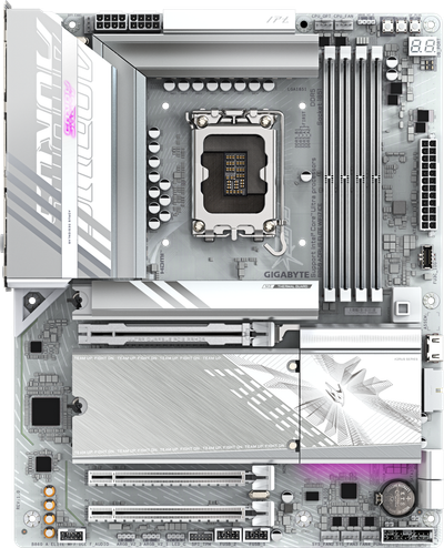 Gigabyte B860 AORUS ELITE WIFI7 ICE (LGA1851/Intel B860/ATX/14+1+2+1 Phase VRM/Three M.2 Slots/Wi-Fi 7)