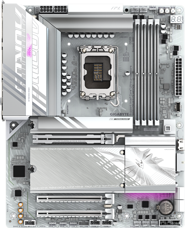 Gigabyte B860 AORUS ELITE WIFI7 ICE motherboard