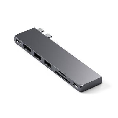Satechi USB4 Pro Hub (USB4 / 8 Ports / 96W Pass-Through Charging / Dual 4K@60Hz / Mac/Windows / ~$180)