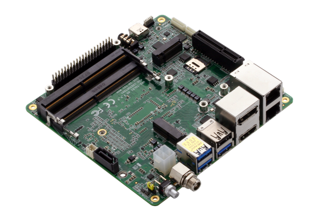 AAEON UP Xtreme i11 embedded single board computer, 3D front view