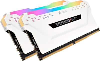 Corsair Vengeance RGB Pro CMW32GX4M2C3200C16W (32GB (2x16GB)/DDR4 3200MHz/CL16/1.35V/RGB White/Intel XMP 2.0)