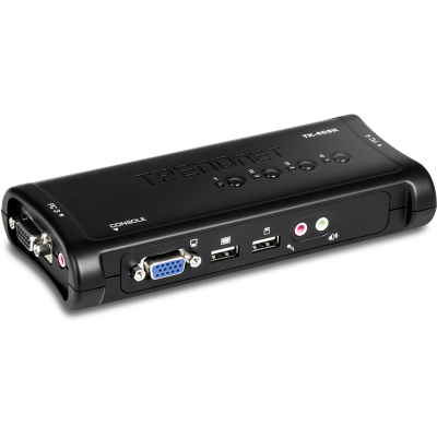 TRENDnet TK-409K 4-Port USB KVM Switch Kit with Audio
