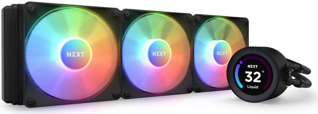 NZXT Kraken Elite 360 RGB AIO liquid cooler with LCD pump head
