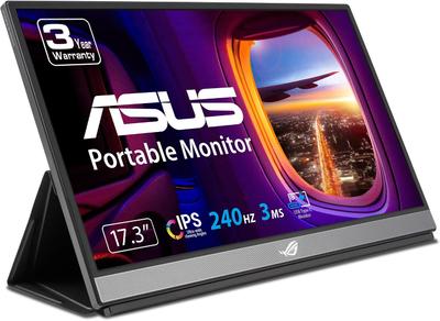 ASUS ROG Strix XG17AHPE (17.3-Inch 1080p Portable IPS/240Hz/3ms/Built-In Battery/FreeSync Gaming Monitor)