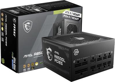 MSI MAG A850GL PCIE5 (850W/80+ Gold/ATX/Fully Modular/ATX 3.0)