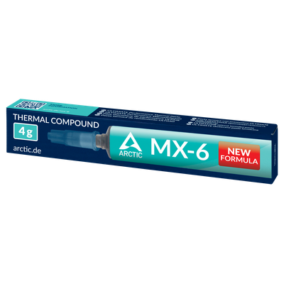 Arctic MX-6 (Carbon-Based/8.5 W/mK/Non-Conductive/Best Overall Value/8+ Year Longevity)