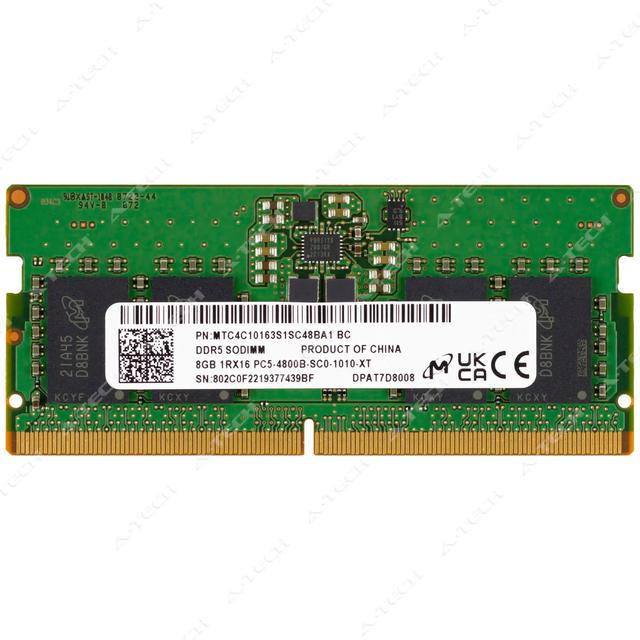 Micron MTC4C10163S1SC48BA1 BC 8GB DDR5-4800 SODIMM laptop memory module