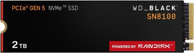 WD_BLACK SN8100 PCIe Gen5 NVMe M.2 2280 SSD