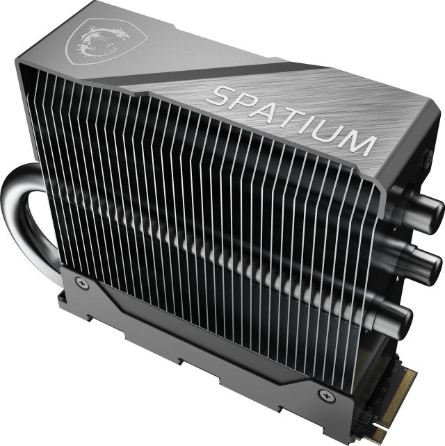MSI SPATIUM M580 FROZR PCIe Gen5 NVMe M.2 SSD with heatsink