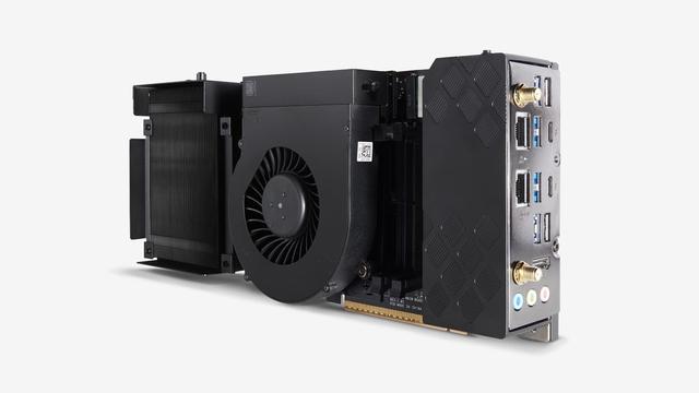 Intel NUC 13 Extreme Compute Element compute module card, official product photo
