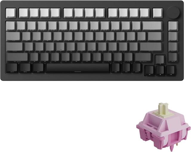 MonsGeek M1W V3 aluminum mechanical keyboard 75% RGB hot-swappable with knob