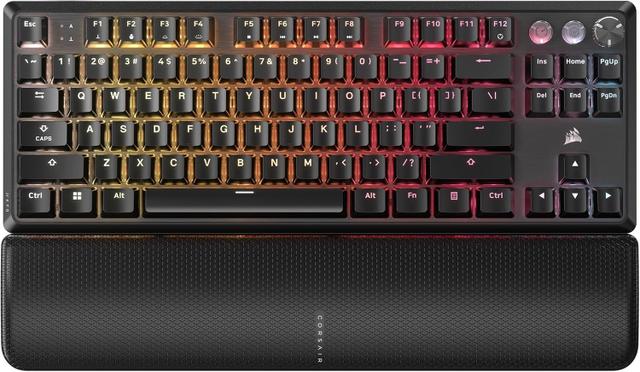 Corsair K70 PRO TKL RGB tenkeyless mechanical gaming keyboard with Hall effect switches