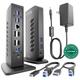 Plugable UD-6950Z (USB-C/USB-A / 11 Ports / 60W Host Charging / Triple 4K@30Hz DisplayLink / Windows/Mac / ~$200)