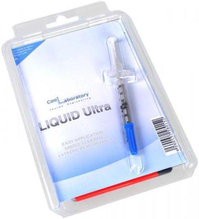 Coollaboratory Liquid Ultra (Liquid Metal/Conductive/Commonly Cited ~38.4 W/mK/Better Long-Term Adhesion)
