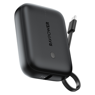 RAVPower PB-1224 Air (10,000mAh/20W Power Bank with Built-in Cable)