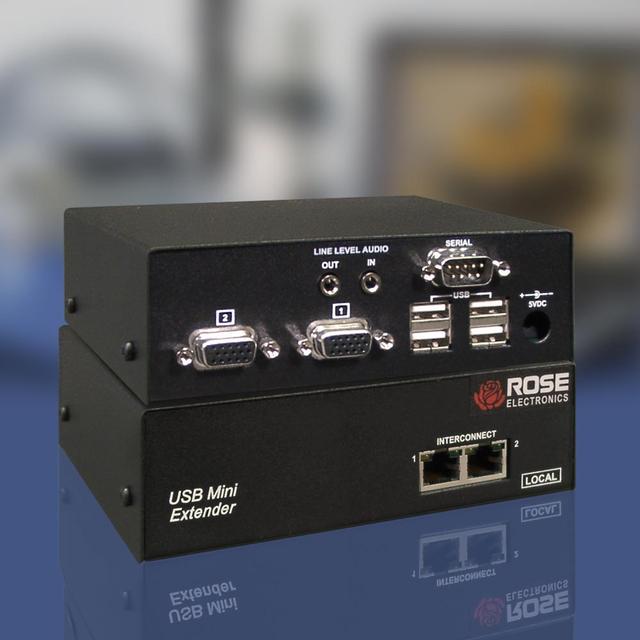 Rose Electronics CrystalView CRK-M2U2V Mini USB CAT5 KVM extender
