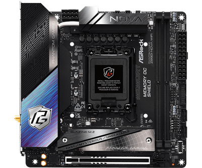 ASRock Z890I Nova WiFi (LGA1851/Intel Z890/Mini-ITX/12+1+1+1+1 110A SPS/Dual Thunderbolt 4)