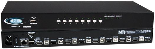 NTI UNIMUX-HD4K18GB-8 8-port 4K 18Gbps HDMI USB KVM switch