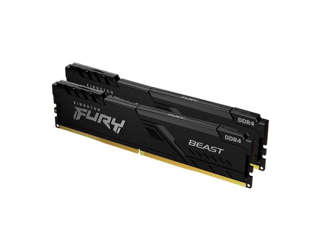 Kingston FURY Beast KF436C18BBK2/64 64GB (2x32GB) DDR4 3600MHz CL18 desktop memory kit, black, no RGB