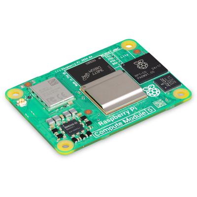 Raspberry Pi Compute Module 5 (Single-Board Computer/Broadcom BCM2712/Quad-Core Cortex-A76 2.4GHz/Up to 8GB LPDDR4X/Embedded and Industrial Module)
