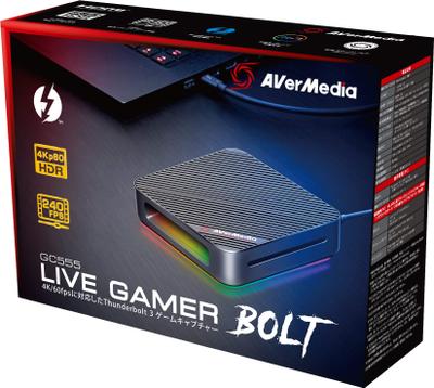 AVerMedia Live Gamer Bolt (GC551) (Standalone PC-Free / 4K30 HDR Capture to SSD / 4K60 HDR Passthrough / Built-in WiFi Streaming)